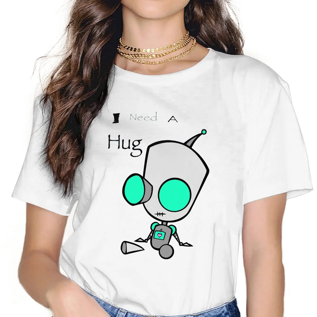 ТВ Play Invader Zim I Need Hug футболка Homme женские футболки унисекс Blusas футболка для женщин
ТВ Play Invader Zim I Need Hug футболка Homme женские футболки унисекс Blusas футболка для женщин
