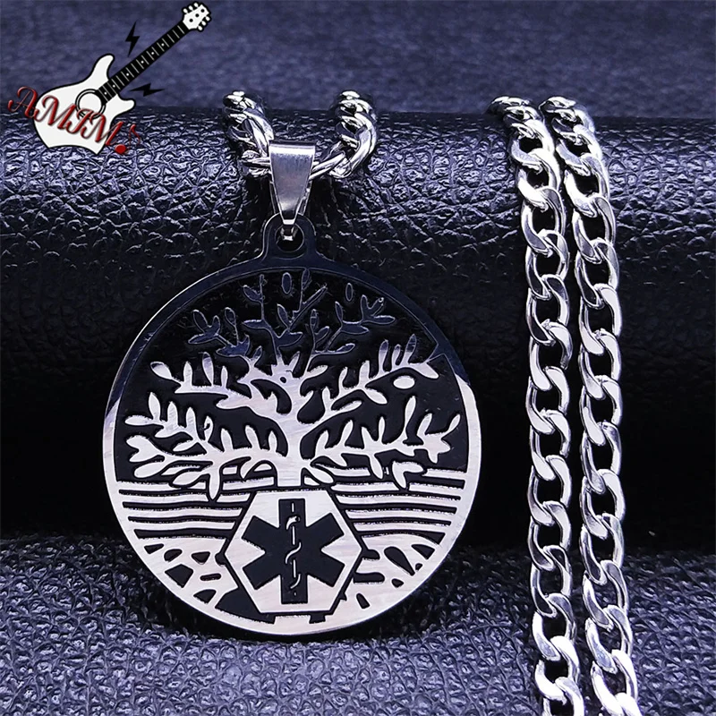 Tree of Life Medical Symbol Stainless Steel Necklacce Women/Men Silver Color Nurse Doctor Chain Necklace Jewelry collar N3332S06
Tree of Life Medical Symbol Stainless Steel Necklacce Women/Men Silver Color Nurse Doctor Chain Necklace Jewelry collar N3332S06
