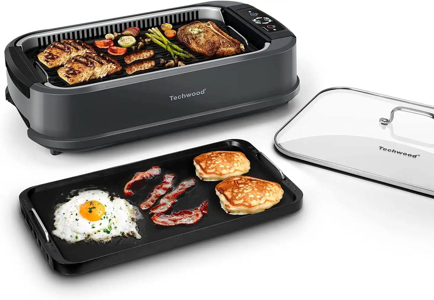 Indoor Smokeless Grill, 1500W Electric Grill with Tempered Glass Lid, Electric Portable Korean BBQ Grill, Dual Removable Griddl
Indoor Smokeless Grill, 1500W Electric Grill with Tempered Glass Lid, Electric Portable Korean BBQ Grill, Dual Removable Griddl