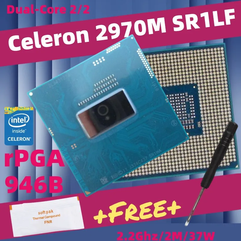 Celeron 2970M SR1LF 2950M SR1FH Dual-Core Laptop CPU Socket G3 PGA946B HM86 HM87 QM87 Processor
Celeron 2970M SR1LF 2950M SR1FH Dual-Core Laptop CPU Socket G3 PGA946B HM86 HM87 QM87 Processor