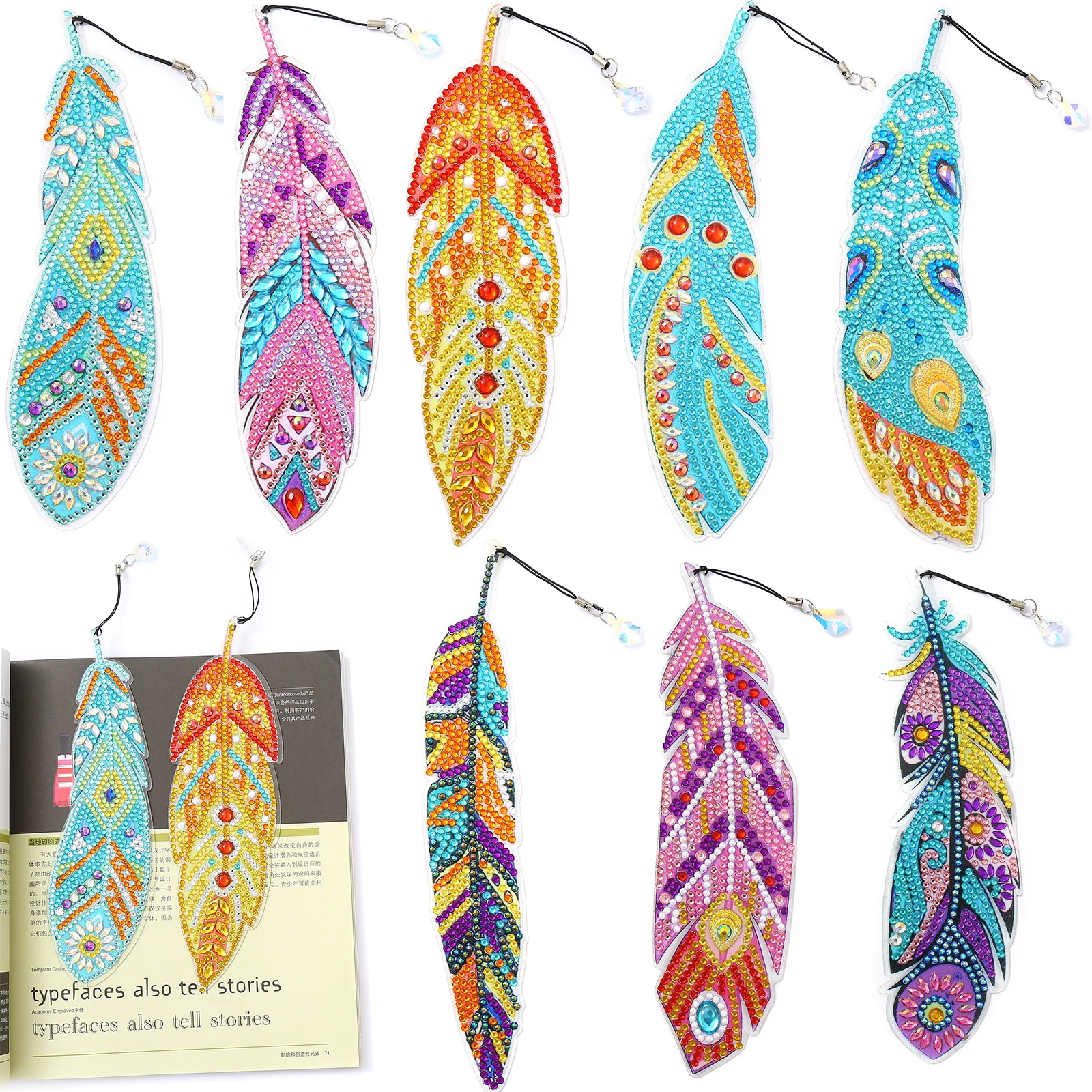 DIY Diamond Painting Bookmark Feather Shaped Diamond Art Bookmarks Cross Stitch Embroidery Kit for Handmade Adults Art Craft New
DIY Diamond Painting Bookmark Feather Shaped Diamond Art Bookmarks Cross Stitch Embroidery Kit for Handmade Adults Art Craft New