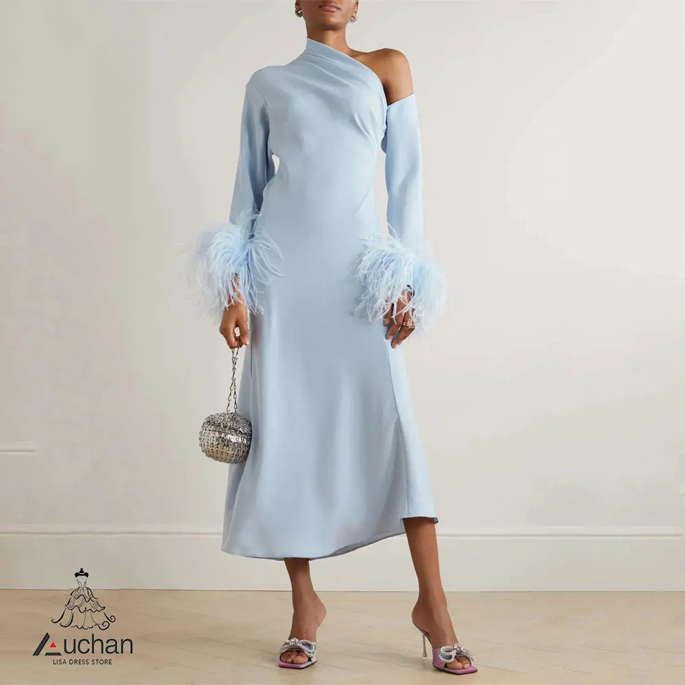 Auchan One Shoulder Prom Dress Evening Dress Long Sleeves Ankle Length Elegant Wedding Party Formal Gowns For Women Arabic
Auchan One Shoulder Prom Dress Evening Dress Long Sleeves Ankle Length Elegant Wedding Party Formal Gowns For Women Arabic