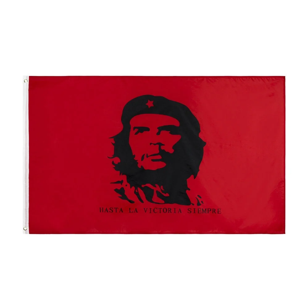 wave Cuban hero Guevara flag Banner Brass buttonhole 90*150cm Guevara Fluttering Cuba flags Decoration
wave Cuban hero Guevara flag Banner Brass buttonhole 90*150cm Guevara Fluttering Cuba flags Decoration