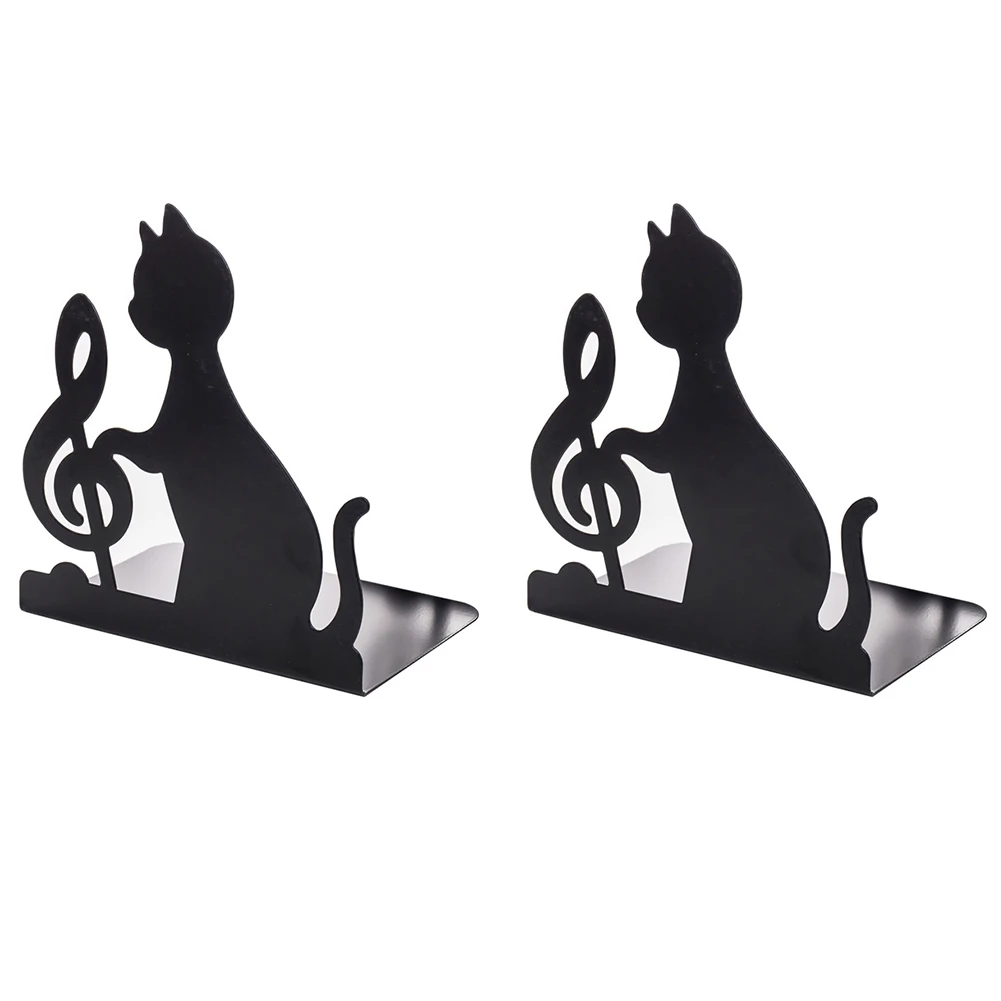 1 Pair Catalogs Desktop Cat Bookend Cute Kawaii Black Decorative Iron Non-skid Home Office Practical Books Organizer Magazines
1 Pair Catalogs Desktop Cat Bookend Cute Kawaii Black Decorative Iron Non-skid Home Office Practical Books Organizer Magazines