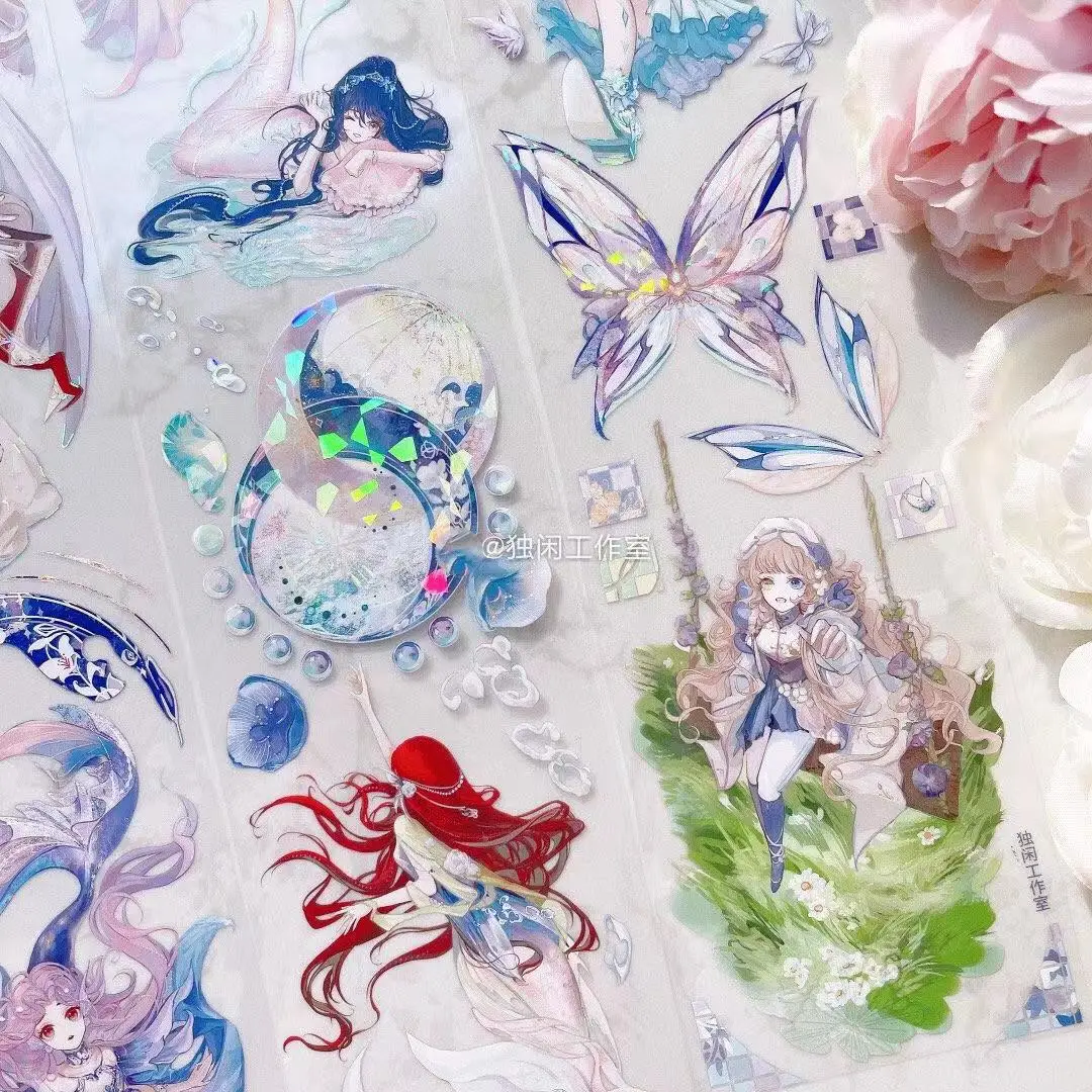 Fairy Mermaid Girl Butterfly Washi PET Tape for Planner Card Making DIY Scrapbooking Plan Decorative Sticker
Fairy Mermaid Girl Butterfly Washi PET Tape for Planner Card Making DIY Scrapbooking Plan Decorative Sticker