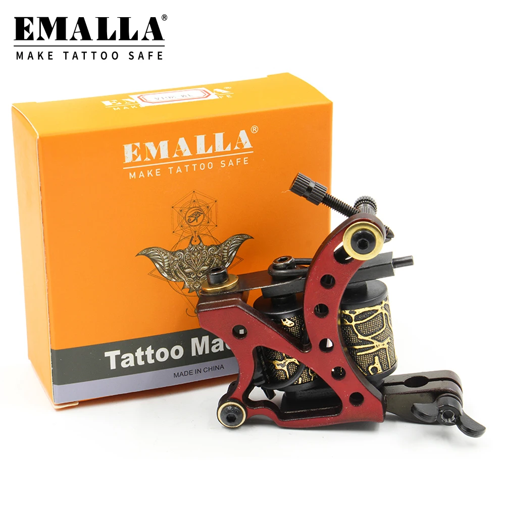 Машинка для татуировок EMALLA, красная, синяя, зеленая, 10 катушек, железная подкладка для татуировок, аксессуары для боди-арта, поставка
Машинка для татуировок EMALLA, красная, синяя, зеленая, 10 катушек, железная подкладка для татуировок, аксессуары для боди-арта, поставка