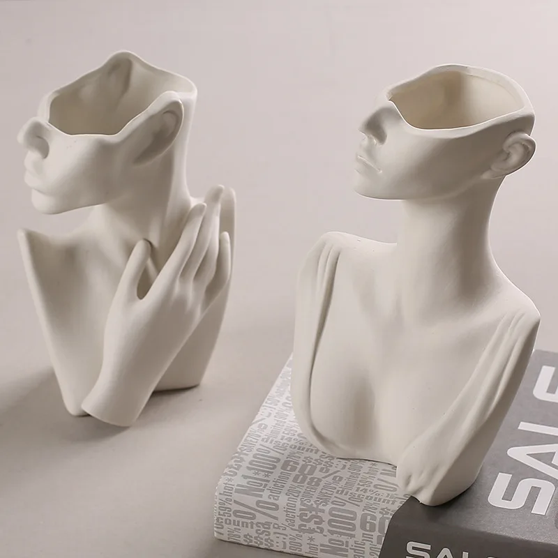 Human Body Ceramics Dried Vase Bisque Decorate Living Room Homestay Office Home Decoration Creative Nordic Modern Minimalist
Human Body Ceramics Dried Vase Bisque Decorate Living Room Homestay Office Home Decoration Creative Nordic Modern Minimalist