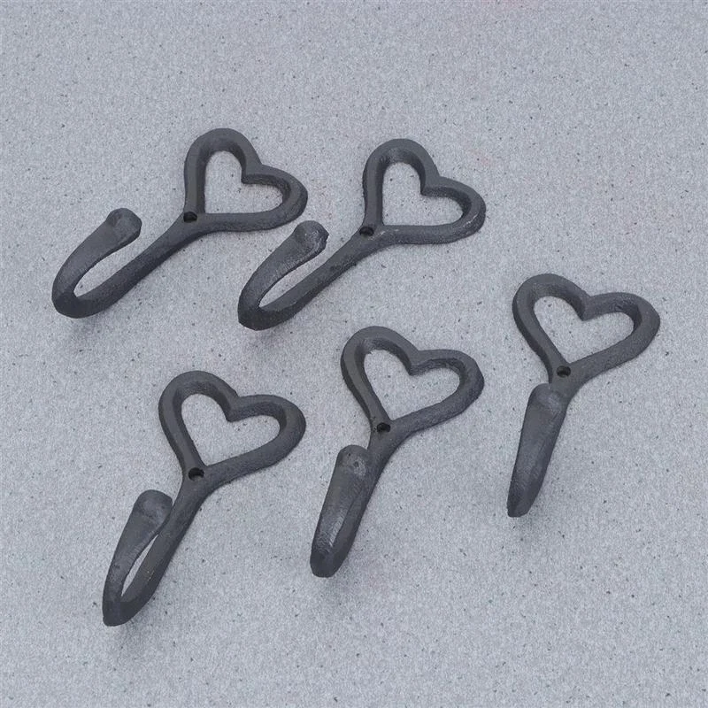 5 шт., железные крючки в стиле ретро, в форме сердца 
5 шт., железные крючки в стиле ретро, в форме сердца