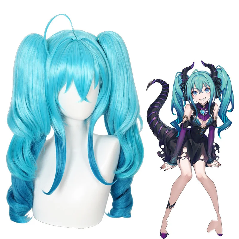 Virtual Singer Little Devil Miku Cosplay Wig High Quality Synthetic Double Ponytail Hair Props Anime Halloween Party
Virtual Singer Little Devil Miku Cosplay Wig High Quality Synthetic Double Ponytail Hair Props Anime Halloween Party