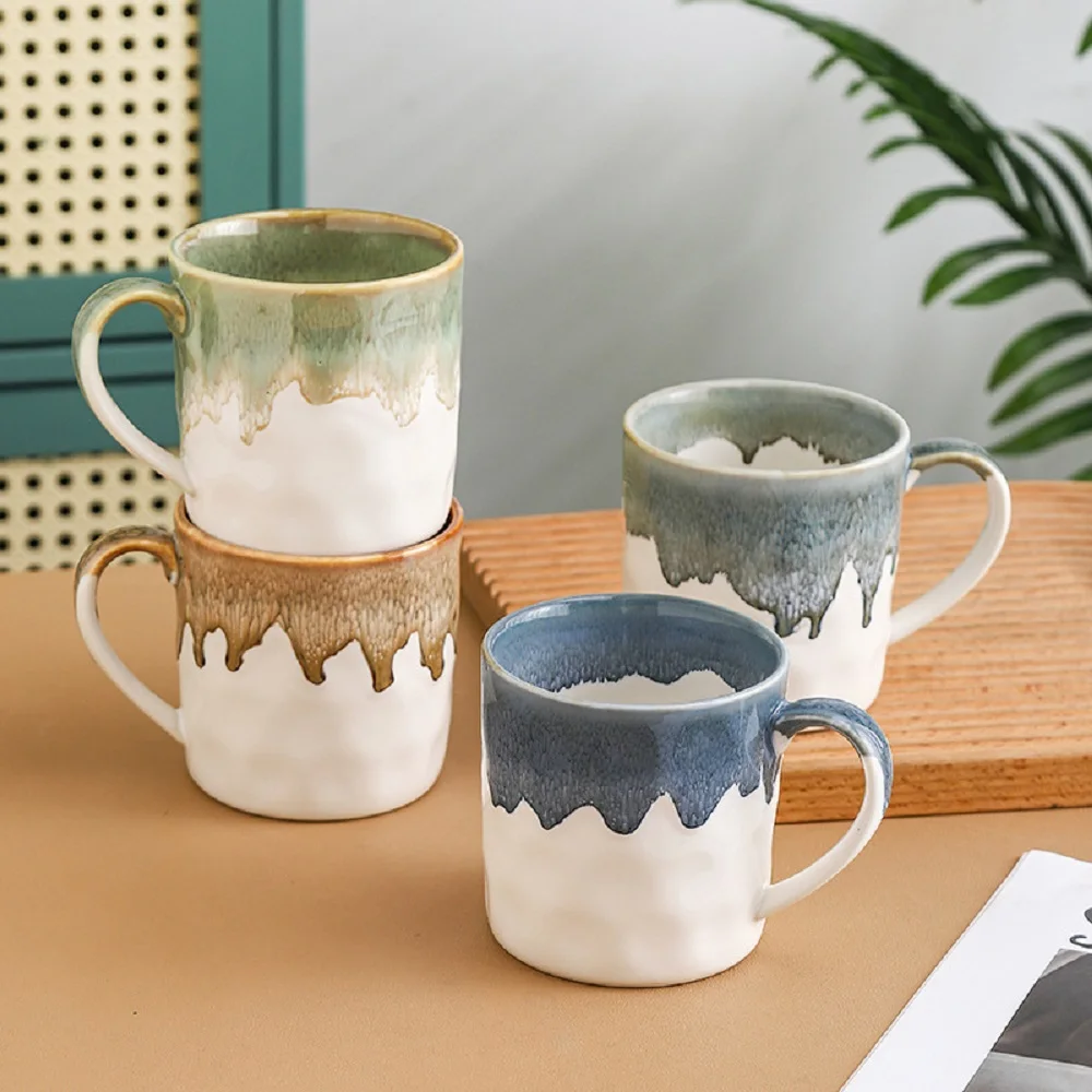Ceramic Cup Nordic Style Coffee Cup Retro Cafe Gift Tea Coffee Reusable Cup Large Capacity Household Fashion Flat Bottom Cup
Ceramic Cup Nordic Style Coffee Cup Retro Cafe Gift Tea Coffee Reusable Cup Large Capacity Household Fashion Flat Bottom Cup