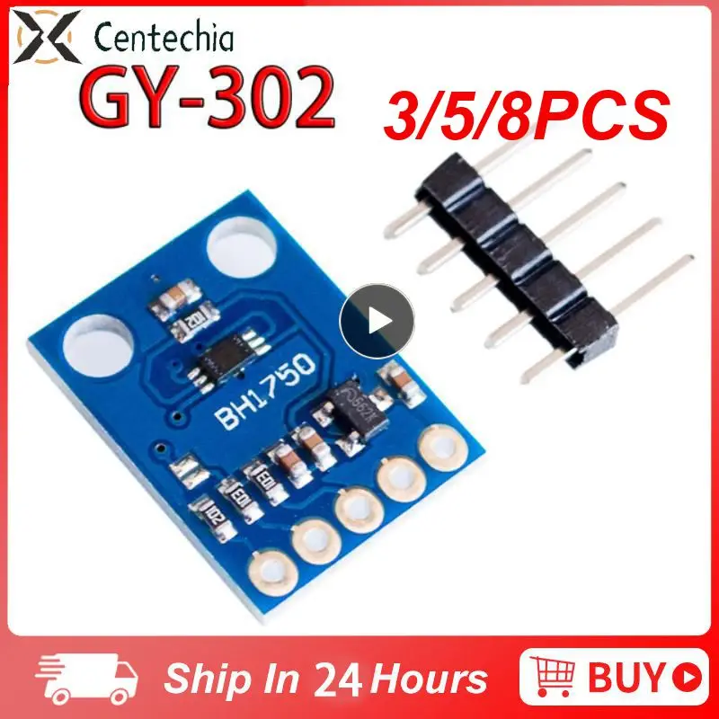 3/5/8PCS High-precision Digital Output Illuminance Module Light Intensity Gy-302 Bh1750 Built-in 16bit Ad Converter Bh1750 Chip 
3/5/8PCS High-precision Digital Output Illuminance Module Light Intensity Gy-302 Bh1750 Built-in 16bit Ad Converter Bh1750 Chip