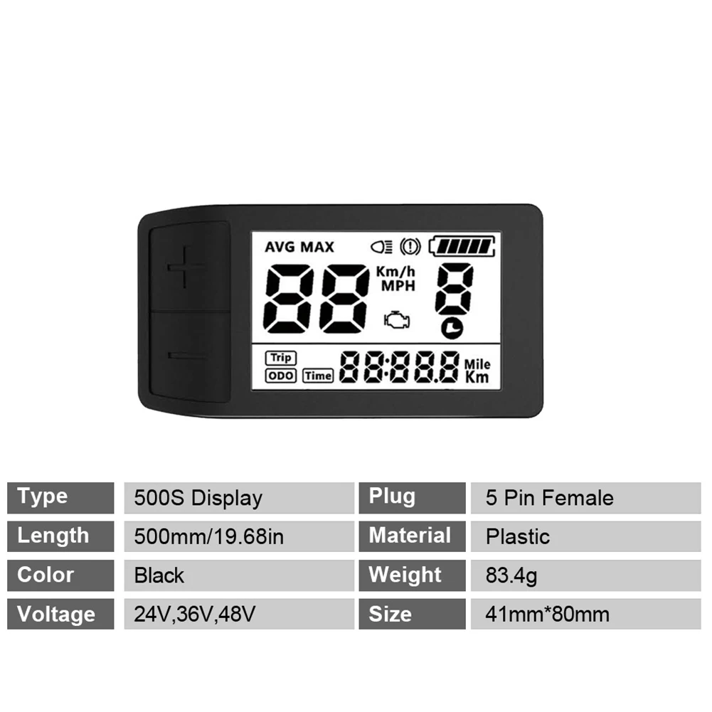 ЖК-дисплей 500S, E-Bike 24/36/48 в, дисплей для Bafang 8fun BBS01 BBS02 BBSHD Средний двигатель, 5-контактный женский аксессуар для модификации
ЖК-дисплей 500S, E-Bike 24/36/48 в, дисплей для Bafang 8fun BBS01 BBS02 BBSHD Средний двигатель, 5-контактный женский аксессуар для модификации
