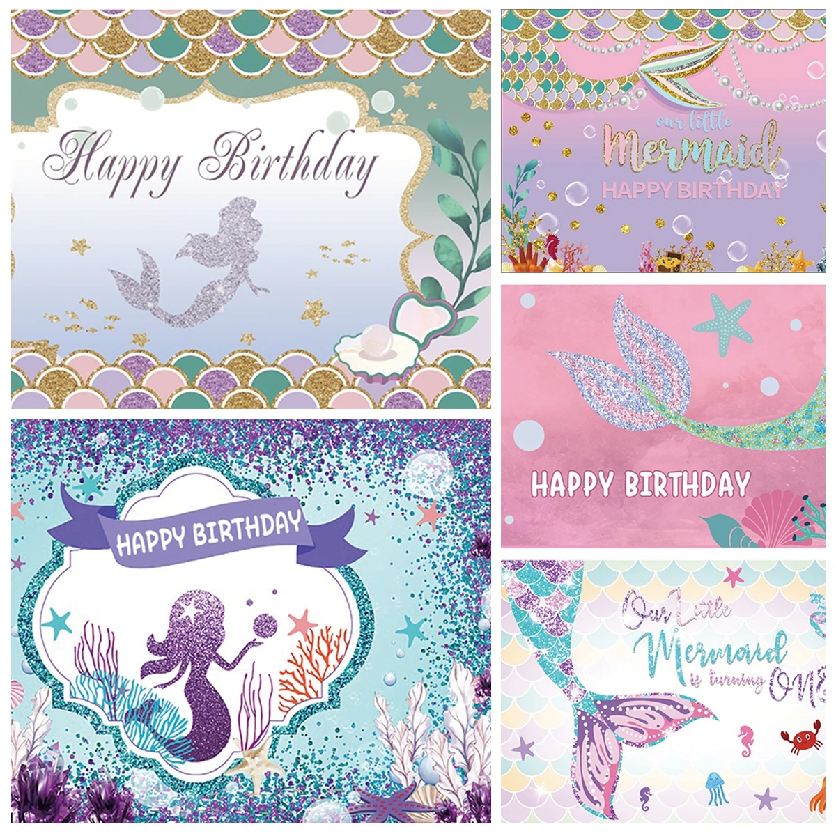 Mermaid Theme Background Banner Birthday Party Decoration Kids Baby Shower Little Mermaid Photo Booth Backdrop Hanging Flag
Mermaid Theme Background Banner Birthday Party Decoration Kids Baby Shower Little Mermaid Photo Booth Backdrop Hanging Flag