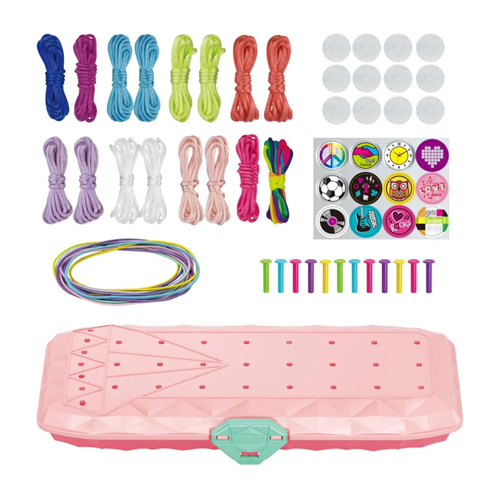 Bracelet Making Set with Braiding Loom Maker Multicolored Jewelry Making Jewelry Kit DIY Bracelet Kit for Adults Women Beginners
Bracelet Making Set with Braiding Loom Maker Multicolored Jewelry Making Jewelry Kit DIY Bracelet Kit for Adults Women Beginners