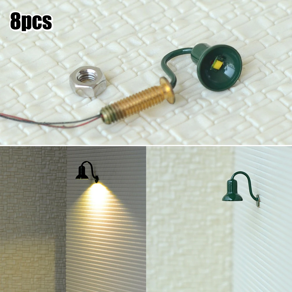 8 X O Gauge LED Street Wall Light Model Train Path Lamp Post + Resistors Complete With Wires And LED And Can Be Lighted
8 X O Gauge LED Street Wall Light Model Train Path Lamp Post + Resistors Complete With Wires And LED And Can Be Lighted