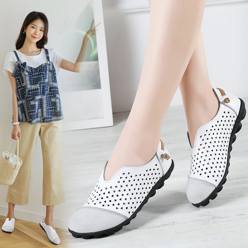 Женские мокасины из натуральной кожи, с перфорацией, Размеры 35-43
Женские мокасины из натуральной кожи, с перфорацией, Размеры 35-43