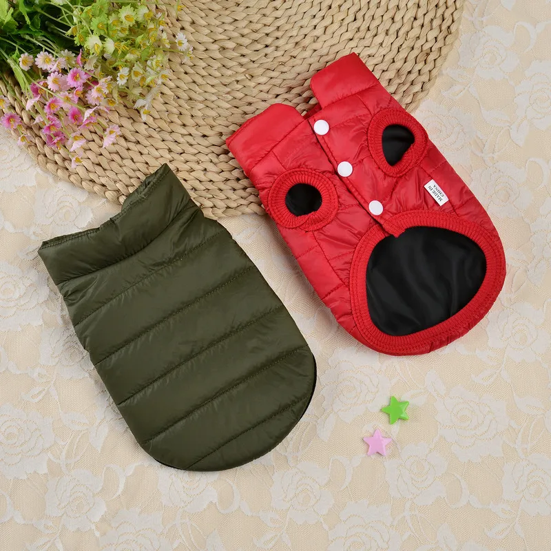 New Warm Dog Clothes Winter Pet Down Jacket Puppy Coats Clothing For Small Medium Dogs Chihuahua French Bulldog Cats Pet Costume
New Warm Dog Clothes Winter Pet Down Jacket Puppy Coats Clothing For Small Medium Dogs Chihuahua French Bulldog Cats Pet Costume
