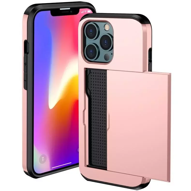 Slide Armor Wallet Card Slots Phone Case For iphone 12 13 mini 11 Pro X XR XS Max 7 8 6s Plus SE 2020 TPU Shockproof Cover Shell
Slide Armor Wallet Card Slots Phone Case For iphone 12 13 mini 11 Pro X XR XS Max 7 8 6s Plus SE 2020 TPU Shockproof Cover Shell