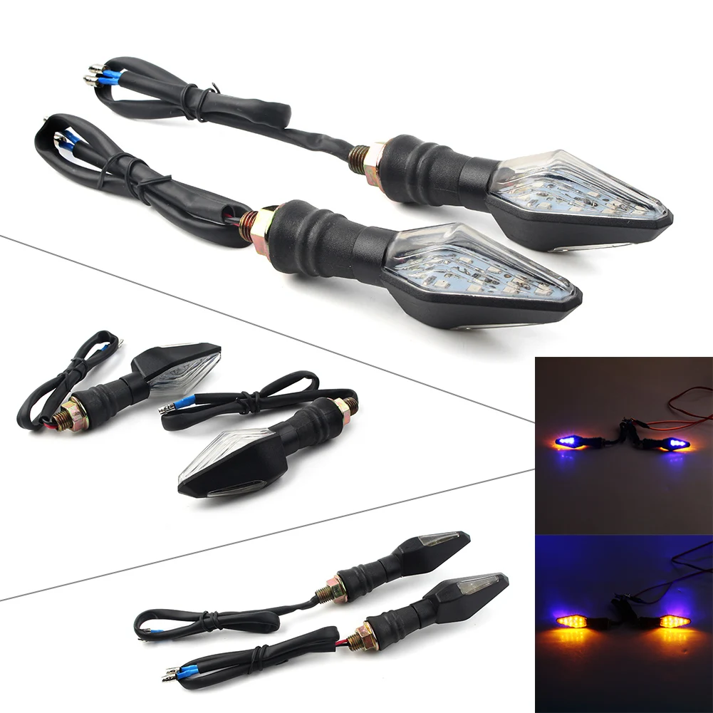 1Pair Motorcycle Turn Signal Indicator Light Blinker Lamp Universal For All Motorcycle 12 LED Amber+Blue
1Pair Motorcycle Turn Signal Indicator Light Blinker Lamp Universal For All Motorcycle 12 LED Amber+Blue
