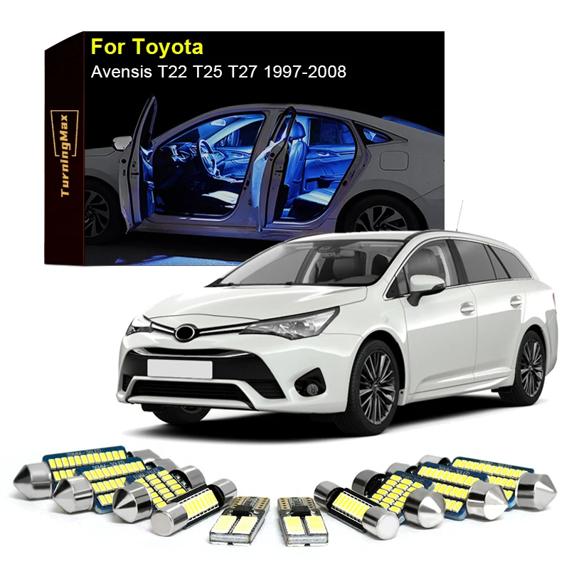 Led Interior Light Kit For Toyota Avensis T22 T25 T27 1997-2018 LED Bulbs Dome Map License Plate Canbus Accessories Indoor Lamps
Led Interior Light Kit For Toyota Avensis T22 T25 T27 1997-2018 LED Bulbs Dome Map License Plate Canbus Accessories Indoor Lamps