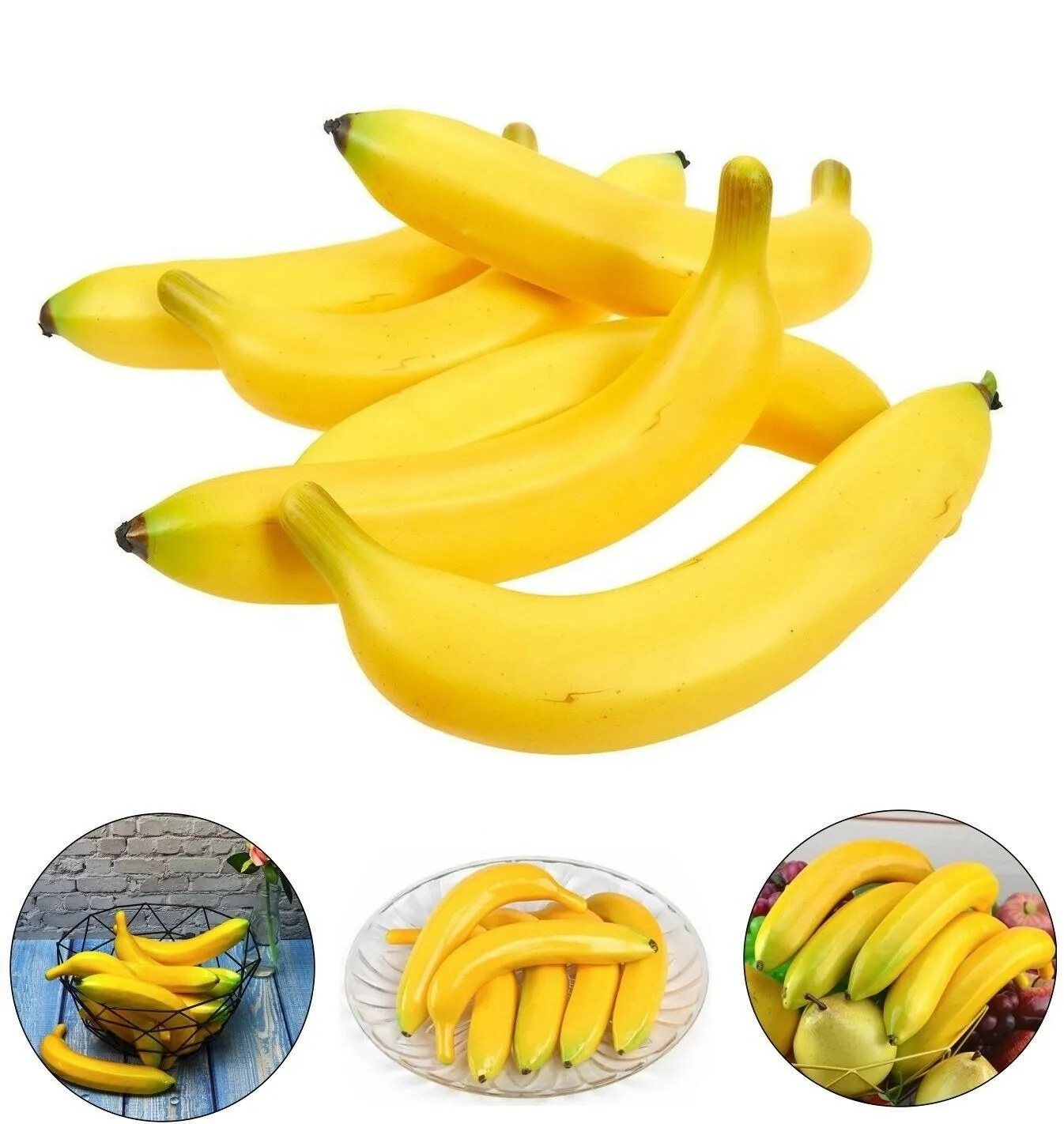 6pcs Artificial Fruits Artificial Bananas Decorative Artificial Simulation Fruit Home Decor Props Kitchen Wedding Decor
6pcs Artificial Fruits Artificial Bananas Decorative Artificial Simulation Fruit Home Decor Props Kitchen Wedding Decor