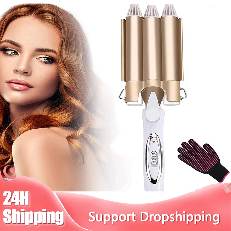 Hair Curler 3 Barrel Curling Iron Wand Crimper Temperature Adjustable Heat Up Quickly Last Long Mermaid Hair Waver Iron
Hair Curler 3 Barrel Curling Iron Wand Crimper Temperature Adjustable Heat Up Quickly Last Long Mermaid Hair Waver Iron