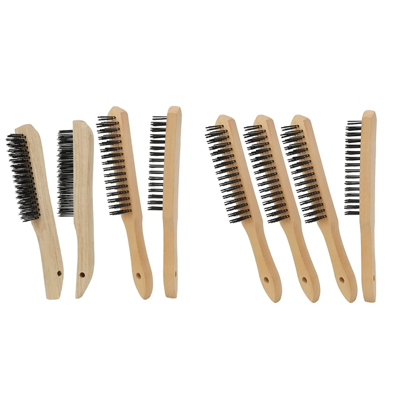 4 Pcs Welding Brush For Cleaning Welding Slag, Rust And Dust Heavy Duty Carbon Steel Wire Scratch Brush
4 Pcs Welding Brush For Cleaning Welding Slag, Rust And Dust Heavy Duty Carbon Steel Wire Scratch Brush