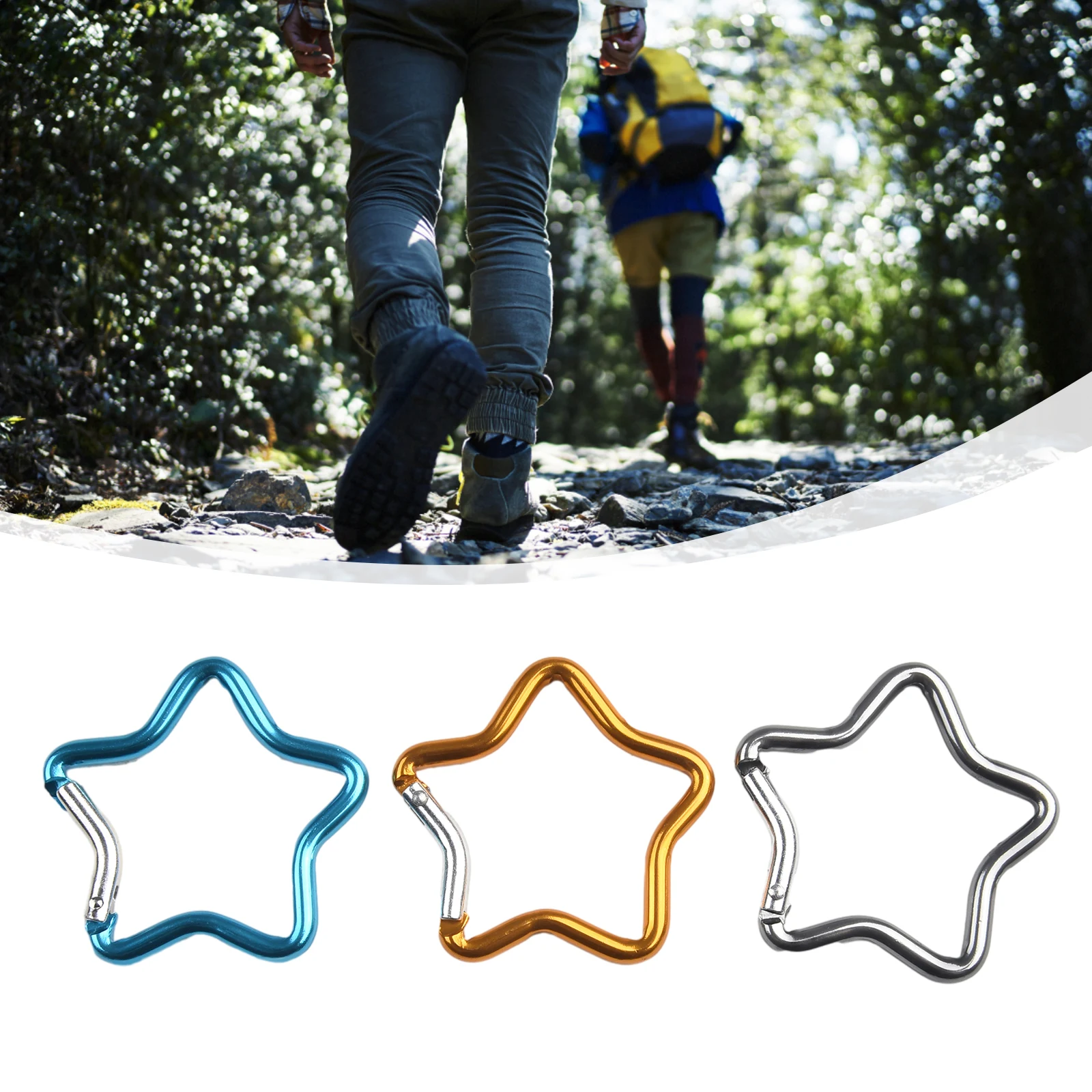 Brand New Carabiner Safety Buckle Multi-purpose Heart Spring Hook 3 Pcs Aluminum Alloy Clothing Backpack Five-pointed Star
Brand New Carabiner Safety Buckle Multi-purpose Heart Spring Hook 3 Pcs Aluminum Alloy Clothing Backpack Five-pointed Star