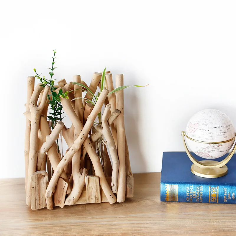 European-style hydroponic green plant flowerpot wooden small vase creative flower arrangement fashion home decoration ornaments
European-style hydroponic green plant flowerpot wooden small vase creative flower arrangement fashion home decoration ornaments