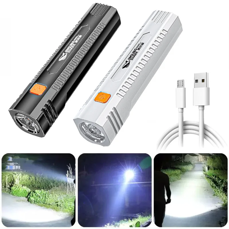 Портативный светодиодный фонарик, перезаряжаемый от USB, Водонепроницаемый IPX6 Мини светодиодный фонасветильник, фонарик для улицы, кемпинга...
Портативный светодиодный фонарик, перезаряжаемый от USB, Водонепроницаемый IPX6 Мини светодиодный фонасветильник, фонарик для улицы, кемпинга...