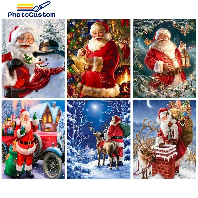 PhotoCustom DIY Diamond Painting Santa Claus Full Square Drill Diamond Art Mosaic Cross Stitch Handmade Craft Kit Home Decor 
PhotoCustom DIY Diamond Painting Santa Claus Full Square Drill Diamond Art Mosaic Cross Stitch Handmade Craft Kit Home Decor