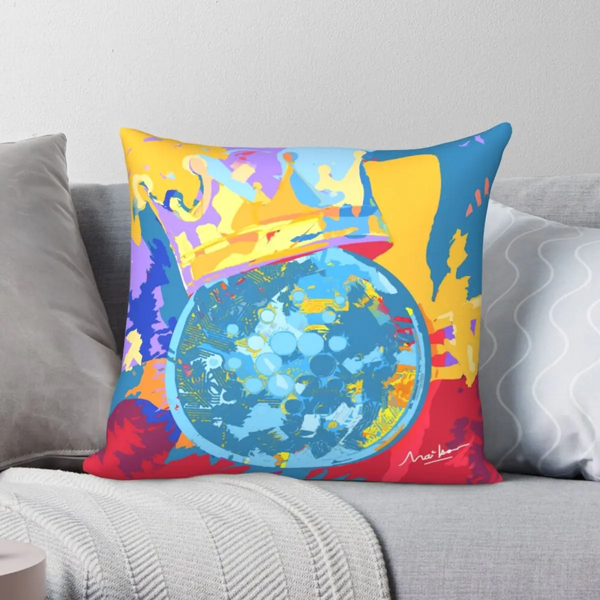 Ada Cardano Pillowcase Polyester Linen Velvet Pattern Zip Decor Bed Cushion Cover 
Ada Cardano Pillowcase Polyester Linen Velvet Pattern Zip Decor Bed Cushion Cover