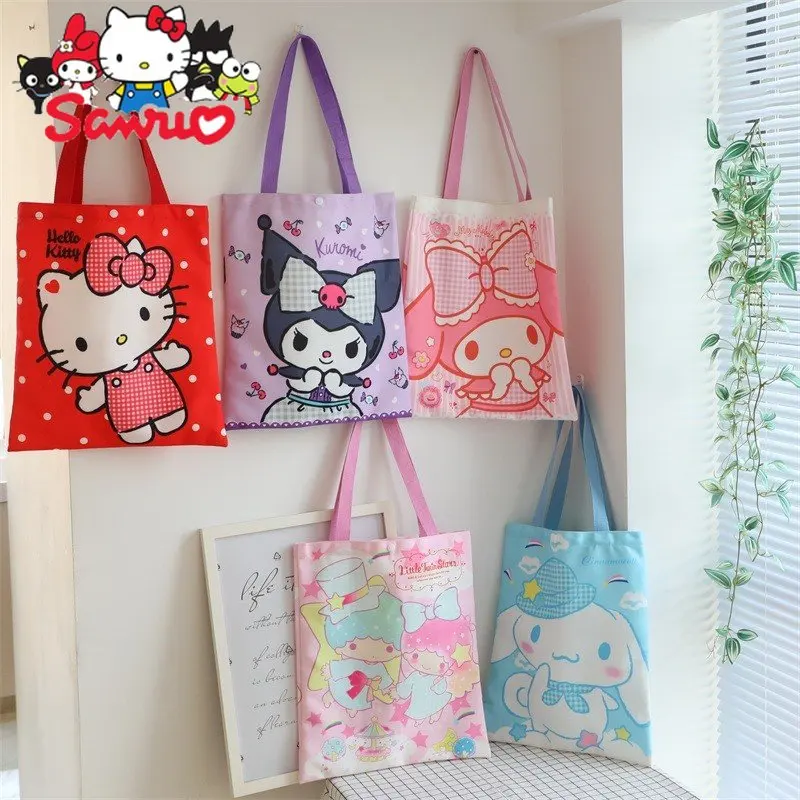 Sanrio Melody Kuromi Hello Kitty Cinnamoroll Pochacco Japanese Canvas Bag Shoulder Bag Shopping Bag Student Tuition Tote Bag
Sanrio Melody Kuromi Hello Kitty Cinnamoroll Pochacco Japanese Canvas Bag Shoulder Bag Shopping Bag Student Tuition Tote Bag