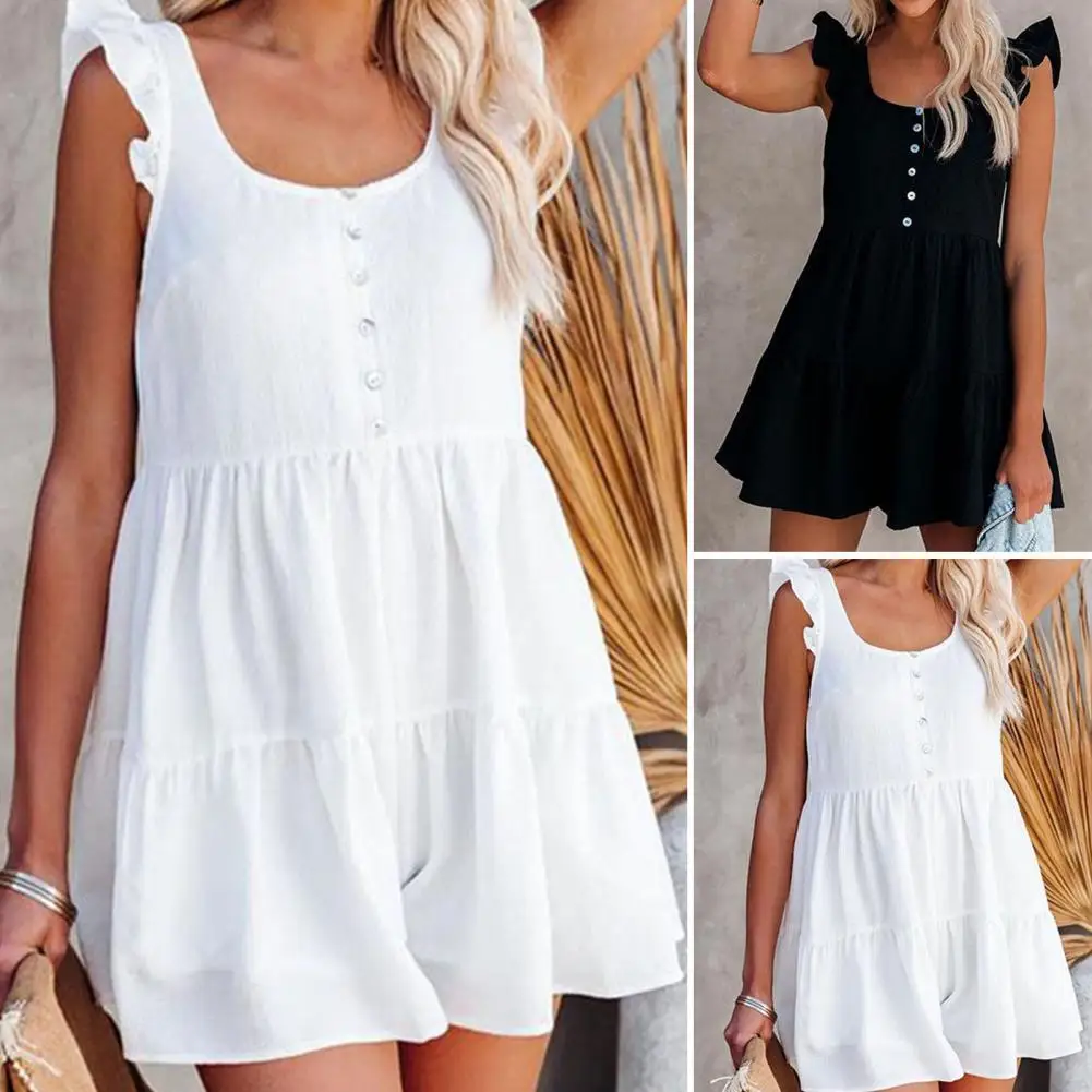 for Daily Wear Romper All Match Polyester Women Jumpsuit Sleeveless All Matched Solid Layered Lady for Daily Wear
for Daily Wear Romper All Match Polyester Women Jumpsuit Sleeveless All Matched Solid Layered Lady for Daily Wear