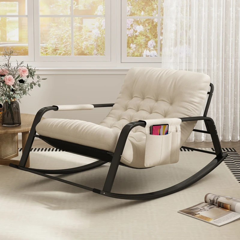 Designer Lazy Living Room Chairs Leather Balcony Nordic Rocking Chairs Recliner Rocking Dining Salon Sillon Backyard Furniture
Designer Lazy Living Room Chairs Leather Balcony Nordic Rocking Chairs Recliner Rocking Dining Salon Sillon Backyard Furniture
