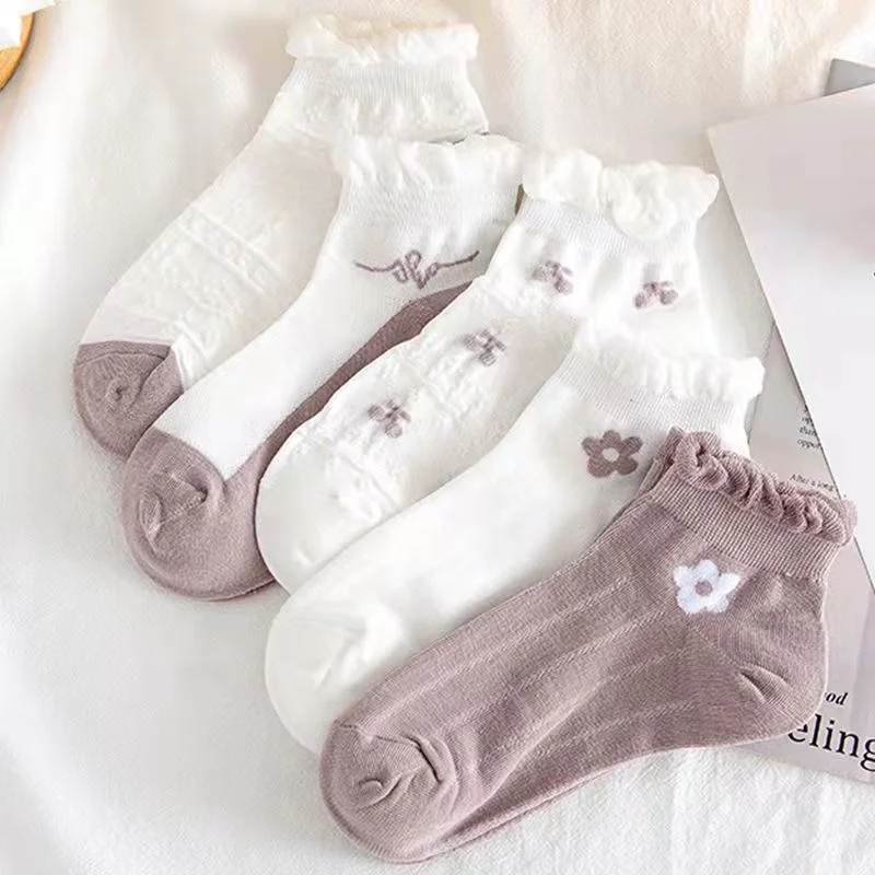 5Pairs=10pcs Summer Short Women Cartoon Socks Low Tube Cool Socks Set Cute Flower Print Ankle Foot Cover Fashion New Kawaii Sock
5Pairs=10pcs Summer Short Women Cartoon Socks Low Tube Cool Socks Set Cute Flower Print Ankle Foot Cover Fashion New Kawaii Sock