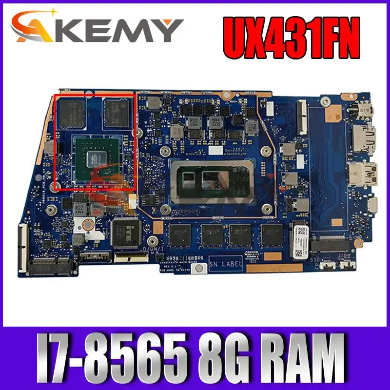 UX431FA/FN Motherboard For ASUS ZenBook UX431FAC UX431FN UX431F Laptop Motherboard I7-8565U 8GB 100% Test
UX431FA/FN Motherboard For ASUS ZenBook UX431FAC UX431FN UX431F Laptop Motherboard I7-8565U 8GB 100% Test