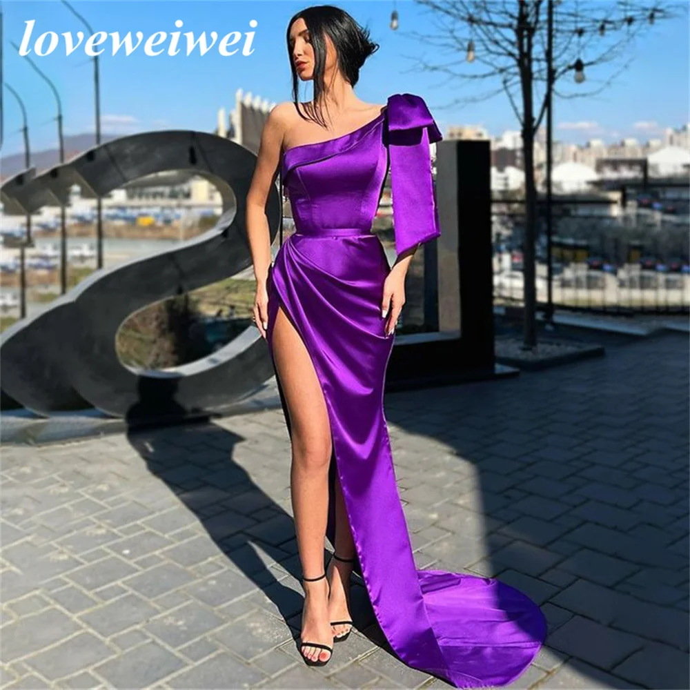 One Shoulder Grape Formal Dresses Mermaid Sexy Party Dress For Wedding With Bow Stain Special Occasion Dresses robe soirée
One Shoulder Grape Formal Dresses Mermaid Sexy Party Dress For Wedding With Bow Stain Special Occasion Dresses robe soirée