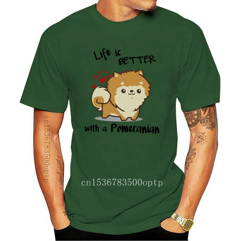 Mens clothes Life Is Better Shirt Fashion tshirt - White Version Men Funny T Women t-shirt With A Pomeranian
Mens clothes Life Is Better Shirt Fashion tshirt - White Version Men Funny T Women t-shirt With A Pomeranian