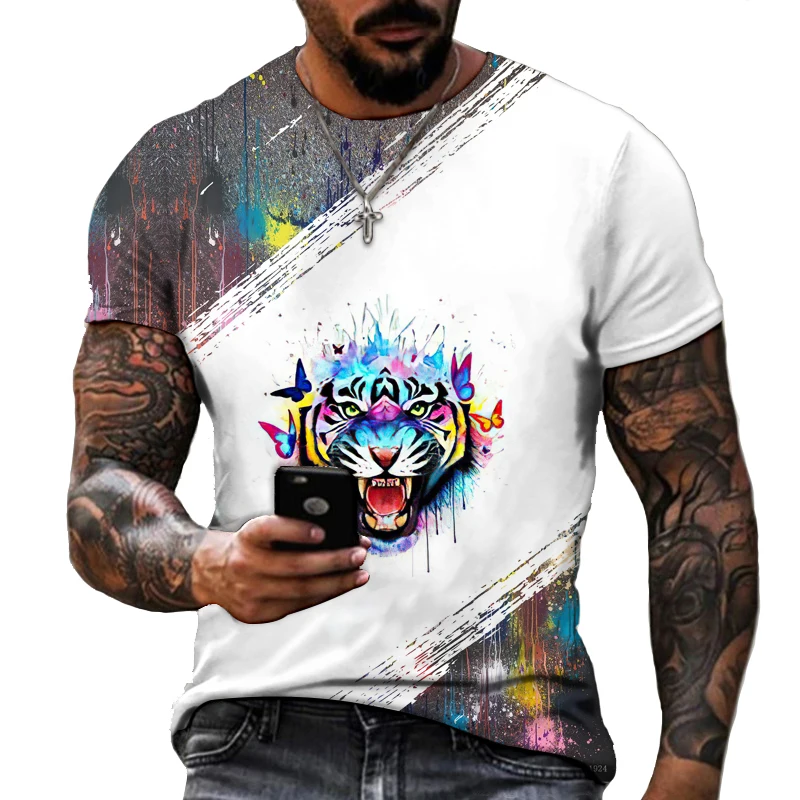 Free Shipping Animal Tiger 3D Printing Men's And Women's T-shirt High-quality Lycra Polyester Short-sleeved Oversized Summer Top
Free Shipping Animal Tiger 3D Printing Men's And Women's T-shirt High-quality Lycra Polyester Short-sleeved Oversized Summer Top