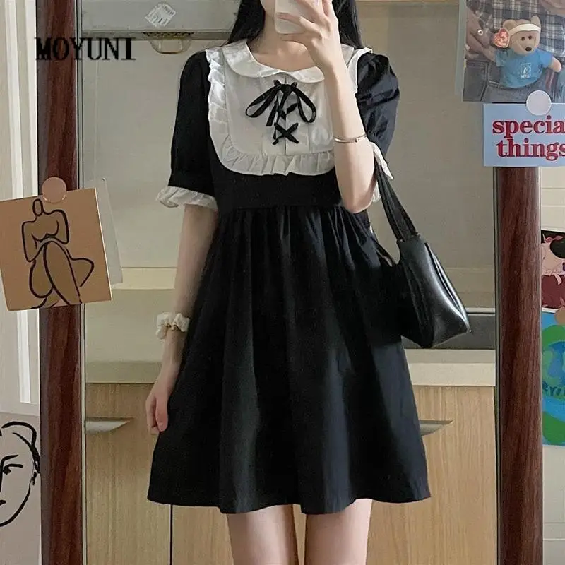 MOYUNI Kawaii Lolita Платье женское Бандажное лоскутное платье горничной воротник Питер Пэн элегантный стиль оборки сарафан 2022 лето
MOYUNI Kawaii Lolita Платье женское Бандажное лоскутное платье горничной воротник Питер Пэн элегантный стиль оборки сарафан 2022 лето