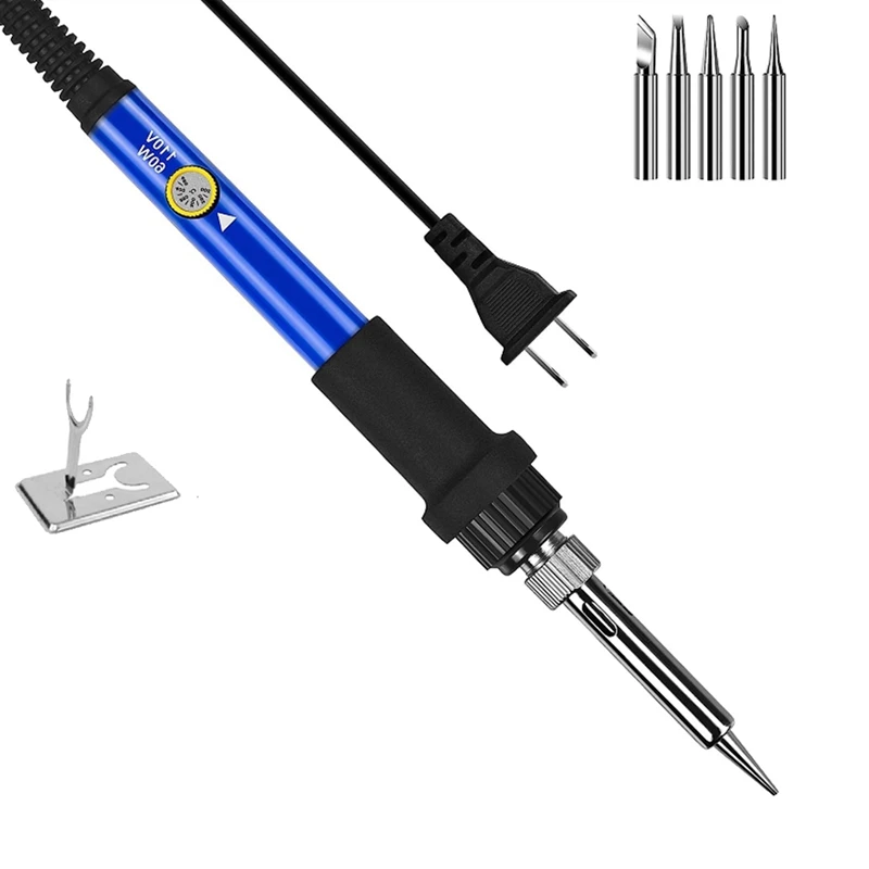 Soldering Iron Kit Soldering Soldering Iron Kit Adjustable Temperature Solder Iron 60W With 5 Iron Tips US Plug
Soldering Iron Kit Soldering Soldering Iron Kit Adjustable Temperature Solder Iron 60W With 5 Iron Tips US Plug