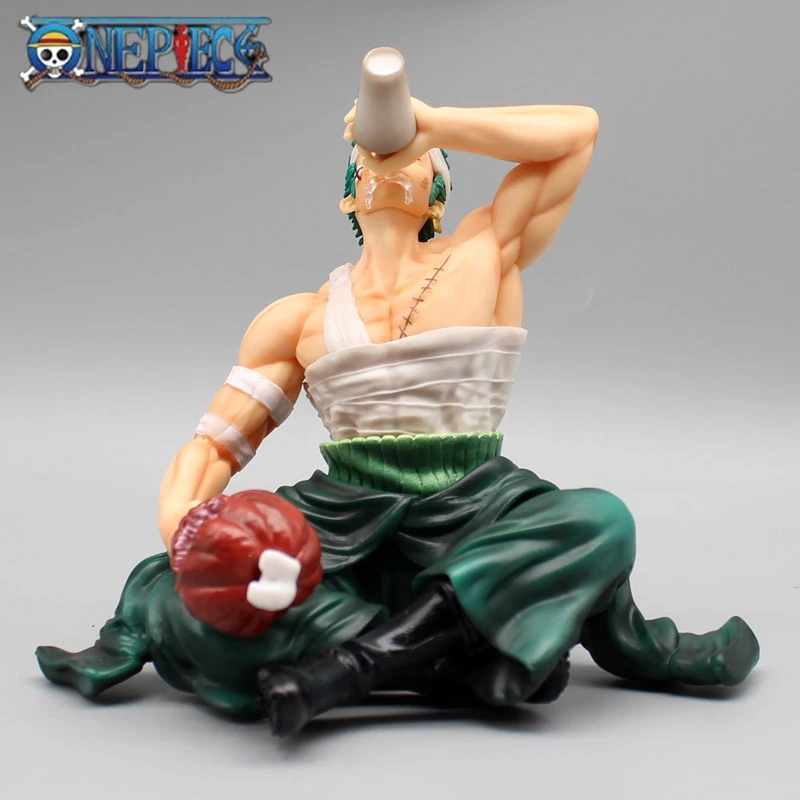 15cm Anime One Piece Figure GK Injured Drinking Roronoa Zoro Action Figures PVC Zoro Roronoa Collection Model Toys Doll Gifts
15cm Anime One Piece Figure GK Injured Drinking Roronoa Zoro Action Figures PVC Zoro Roronoa Collection Model Toys Doll Gifts