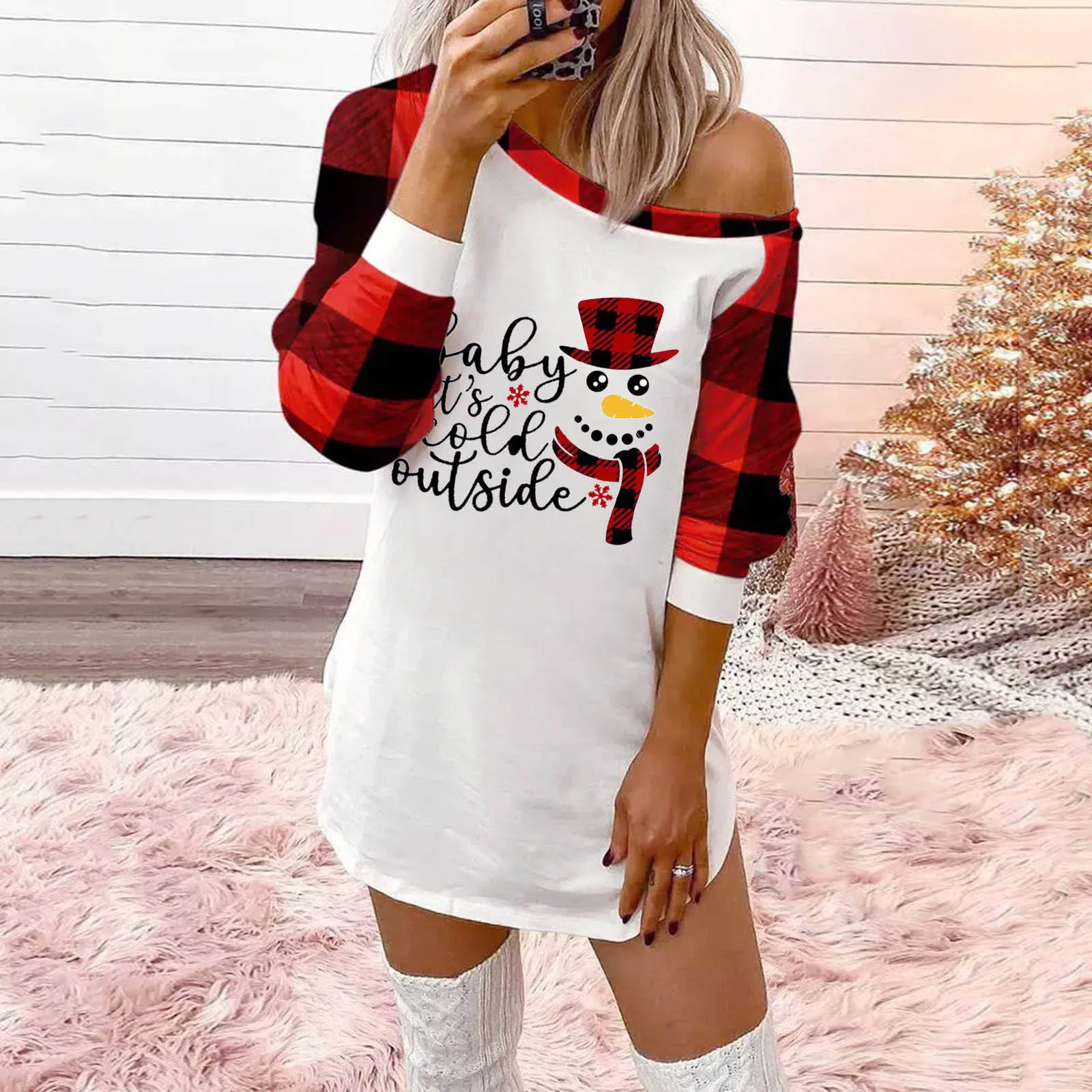 Женское Теплое Мягкое платье, повседневные летние платья с круглым вырезом и рождественским принтом, повседневные платья Макси длиной до к...
Женское Теплое Мягкое платье, повседневные летние платья с круглым вырезом и рождественским принтом, повседневные платья Макси длиной до к...