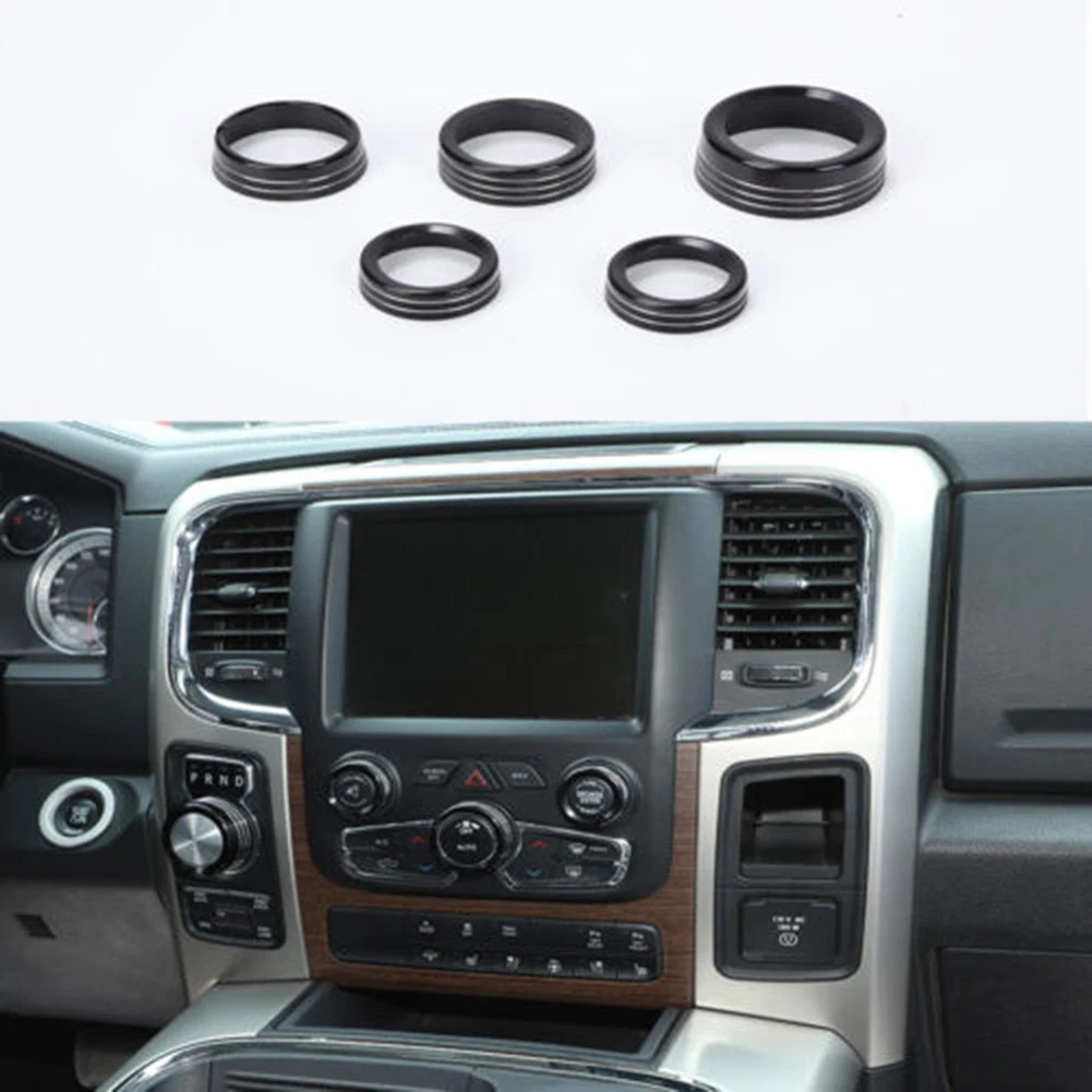 Durable Switch Knob Trim Switch Knob Ring 5 Piece 5pcs Aluminum Alloy Center Console Switch Headlight Switch Kit
Durable Switch Knob Trim Switch Knob Ring 5 Piece 5pcs Aluminum Alloy Center Console Switch Headlight Switch Kit