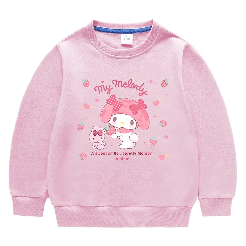 Sanrio Melody 2023 Spring and Autumn Cartoon Children's Clothes Round Neck Sweater Long Sleeve Cotton Top Trendy 
Sanrio Melody 2023 Spring and Autumn Cartoon Children's Clothes Round Neck Sweater Long Sleeve Cotton Top Trendy
