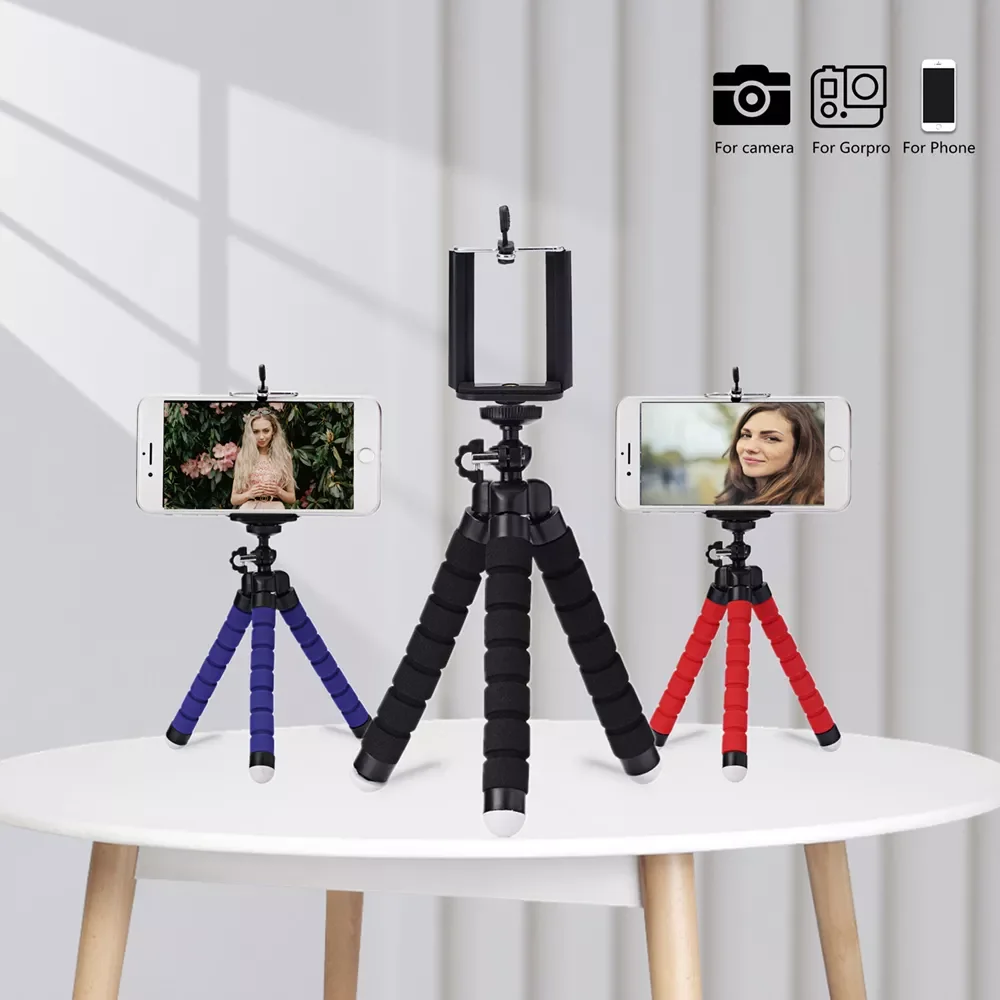 Roreta Mini Flexible Sponge Octopus Tripod For iPhone Huawei Mobile Phone Smartphone Tripod for Gopro 9 8 Camera
Roreta Mini Flexible Sponge Octopus Tripod For iPhone Huawei Mobile Phone Smartphone Tripod for Gopro 9 8 Camera