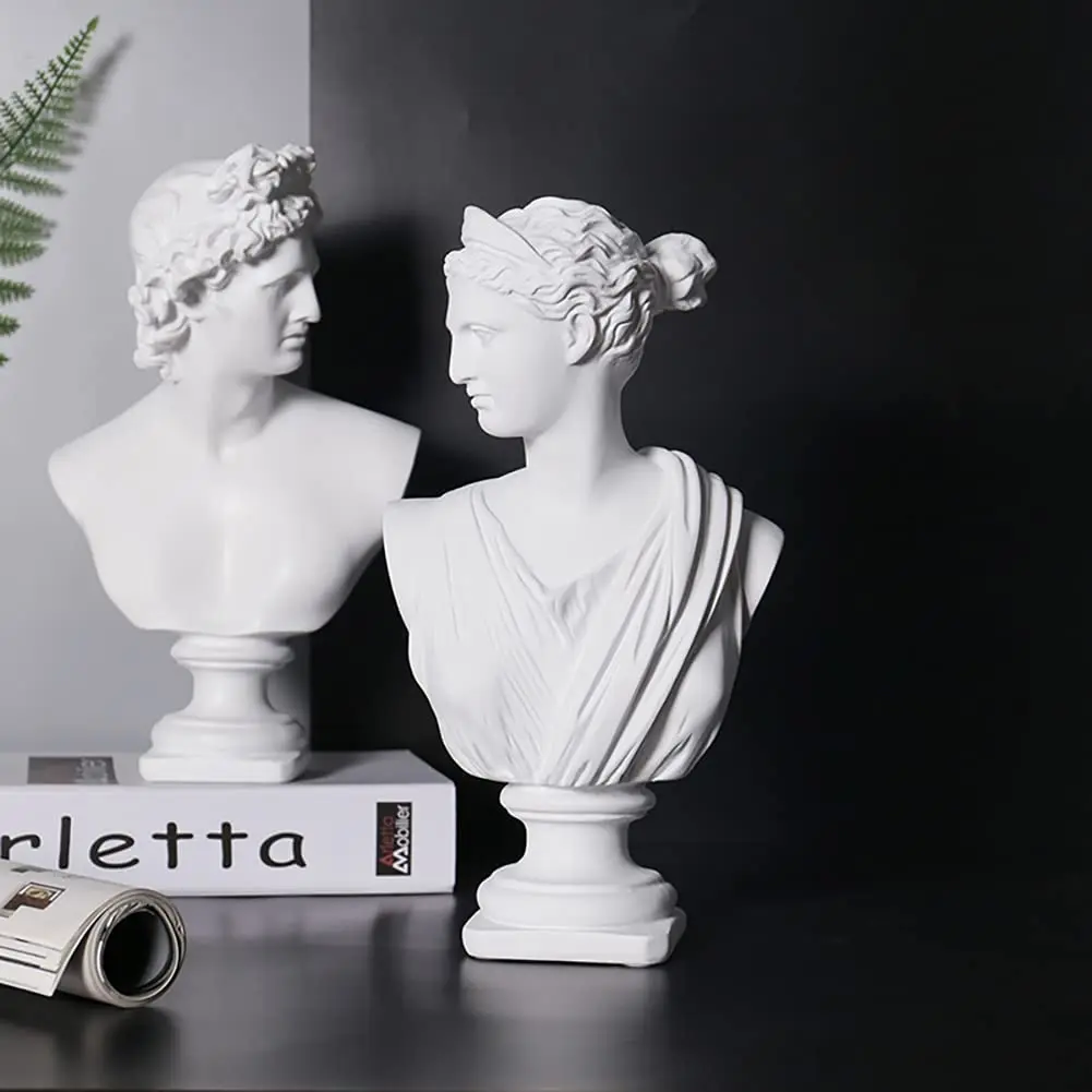 Classic Greek Athena Woman Bust Statue Large Resin Roman Goddess Anna Sculpture Decorations for Home Desk Ornament Gifts
Classic Greek Athena Woman Bust Statue Large Resin Roman Goddess Anna Sculpture Decorations for Home Desk Ornament Gifts