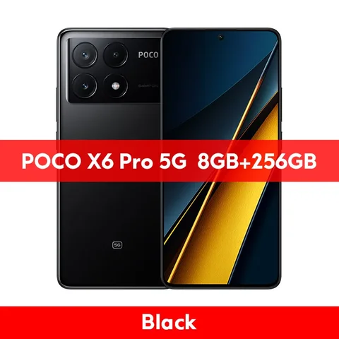 [глобальная версия] POCO X6 Pro 5G с яркостью 8300-Ultra 6,67 "1,5 K Flow AMOLED дисплей 64 мп 67 Вт глобальная версия