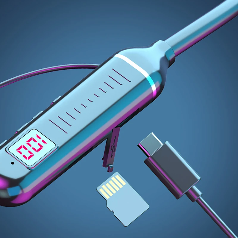 Neckband Headphones Gaming LED Display HIFI Headset Sports TWS Earbuds With Mic TF Card Wireless Earphones Bluetooth 
Neckband Headphones Gaming LED Display HIFI Headset Sports TWS Earbuds With Mic TF Card Wireless Earphones Bluetooth